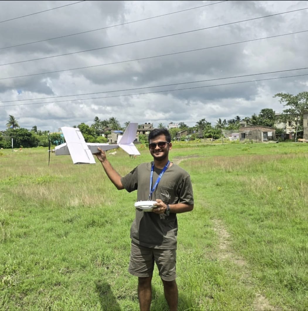 RC airplane built from scratch by Sagnik Pramanik